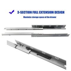 Betesy Hardware 6 Pairs Of 15 Inch Soft Close Undermount Drawer Slides Full
