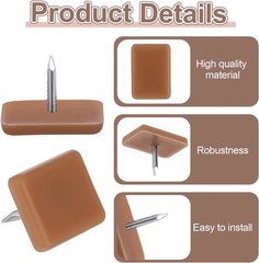 30 Pcs Tack-in Drawer Glides Drawer Slides 17×12mm Tack Glide for Repairing Dres