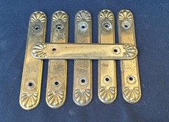 Set of 6 EACH – Vintage Amerock Brass Cabinet Door Pull Backplates