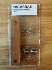 IKEA Osternas Tanned Leather Handle 2 in Pack, 1 Drawer, 65 mm, 2 9/16″ SEALED