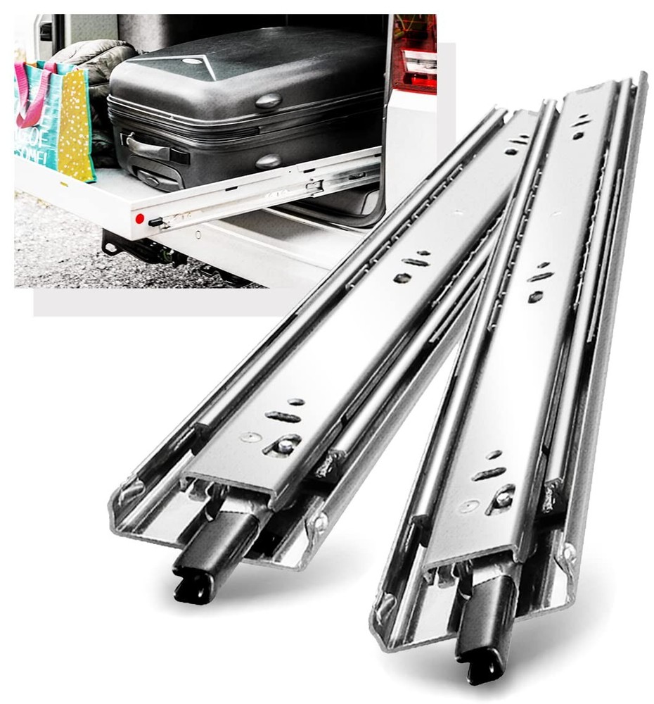 Locking Heavy Duty Drawer Slides Full Extension 12–40 Inch 145LB