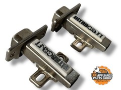 2 BLUM CABINET HINGES 5/8” Overlay (84.355-01B) w/ Clip-On Plate (175L810-01)