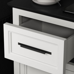 25 Pack Black Cabinet Finger Pulls 3-3/4″ for Kitchen & Bathroom Drawers