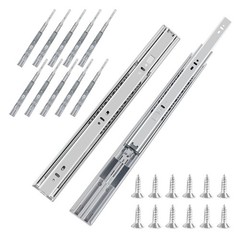 6 Pair 16 Inch Soft Close Ball Bearing Full Extension Side Mount Drawer Slide