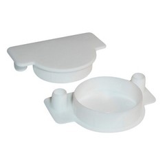 10 Pack Rok Hardware 1-3/8″ (35mm) White Plastic Hole (35mm),