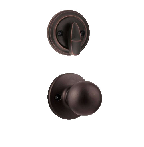 Lot of 4 Kwikset 966P-11P Polo Interior Single Cylinder Handleset Trim Bronze