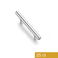 25 Pack Demi 3-in 76mm Center Cabinet Kitchen Drawer Bath Pulls Stainless Steel