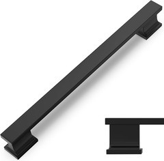10 Pack 5 Inch(128Mm) Matte Black Cabinet Handles Black Kitchen Cabinet Pulls Ca