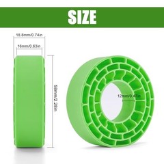 Silicone Rubber Inserts for 62-64mm*22-24mm 1.0″ Tires(1064)() Green