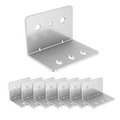 8Pcs Heavy Duty L Bracket for #53 Series Drawer Slides, 90 Degree Right Angle Co