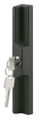C 1041 Diecast Black Outside Patio Door Pull with Key Handle Set Security