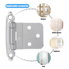 3/8 Inch Overlay Kitchen Cabinet Door Hinge Hardware Self Closing Inset Variable