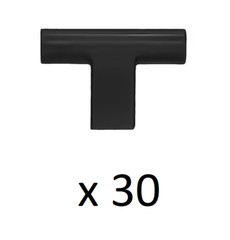 *3 10-PACKS* Sumner Street Vail 2 in. Matte Black Knobs = 30 TOTAL (RL070062VP)
