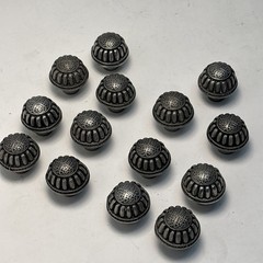14 Pc 1” Round Carpe Diem Pewter Cabinet Pulls Old World Rustic