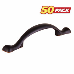 50 Pack Design House 105254 3″ Cabinet Pull Oil Rubbed Bronze 76mm For Kitchen