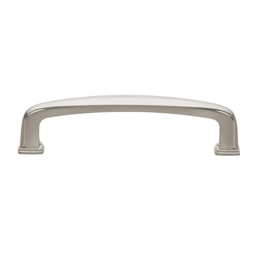 GlideRite 3-3/4″ CC Deco KitchenCabinet Drawer Pull Satin Nickel – 81092-SN-1