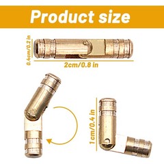 30 Pcs Barrel Hinges, Hidden Hinge Brass Mini Hidden Furniture Hinges for DIY…