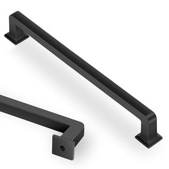 Pack 7.5 Inch(192mm) Kitchen Cabinet 7.5 Inch Hole Center 10 Matte Black