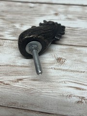 Antique Bronze Rooster Metal Knob Hardware Cabinet Handles Kitchen Pull Chicken