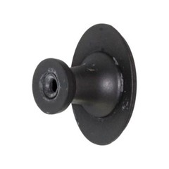 Laurey Churchill 1 5/8″ Oval Knob Oil-Rubbed Bronze Buff Black Leather 12192