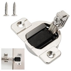 2-Pack 110-Degree Cabinet Door Hinges, Silver Replacement for Blum Compact 33 Sc