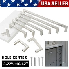 Stainless Steel Brushed Nickel Kitchen Cabinet Pulls Drawer Cupboard Handles Lot