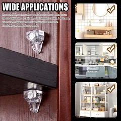 155 Pcs 5 Styles Gold Shelf Pins Assortment Kit Metal Bracket Pegs Cabinet