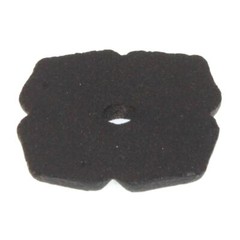 Top Knobs Chateau Thames 1 3/8″ Square Iron Knob Backplate Rust M189