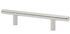 Rok 10 Pack Hardware 4-1/4″ (108mm) Hole Modern Bar Style Brushed Nickel Kitchen