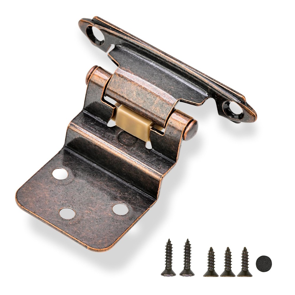 50 Pack 25 Pairs 3/8″ Inset Cabinet 50 Pack, Oil Rubbed Bronze