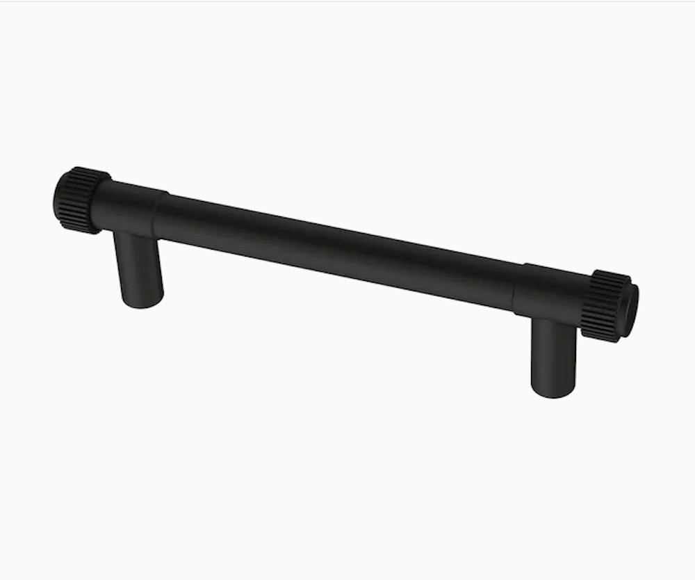 Liberty P43445W-FB 3 3/4″ Casual Coined Cabinet Pull Matte Black Finish