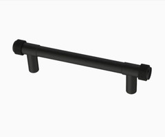 Liberty P43445W-FB 3 3/4″ Casual Coined Cabinet Pull Matte Black Finish