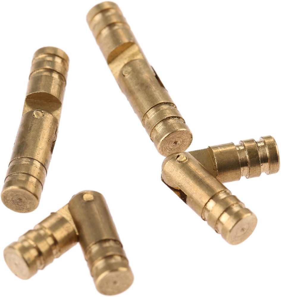 20Pcs Brass Barrel Hinges, Small Cylinder Hidden Hinges, 4X20Mm | Invisible Conc