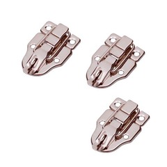 3Pcs Durable Iron Bag Latches Silver Box Packing Buckles for Luggage Travel