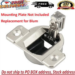 Blum 110 Degrees Screw on Self Closing Compact 33 Hinge Pack of 8 Plates Require