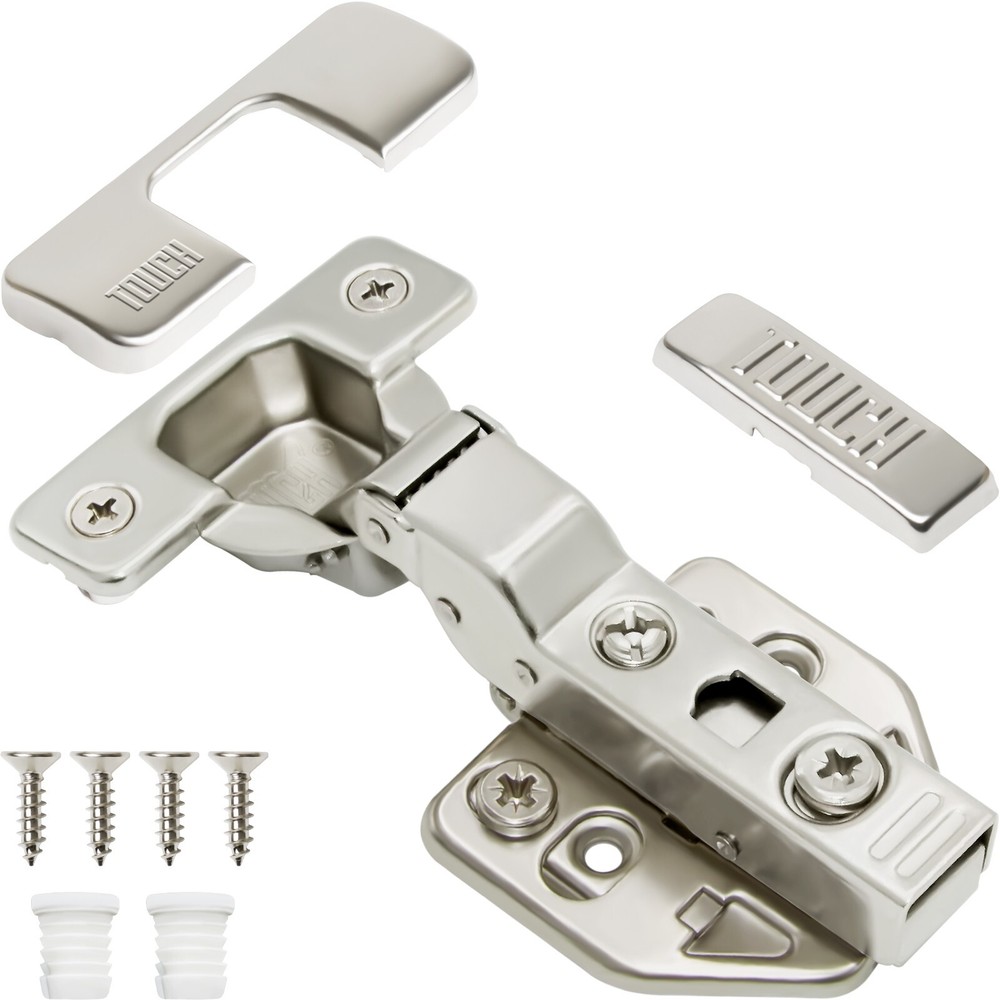 Soft Close Cabinet Door Hinges, 3/8″ Inch Half Overlay, 105° Degree Frameless