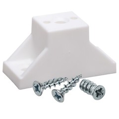 Drawer Slide Cabinet Side Spacer, White 1″ (25mm)
