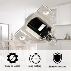 8 PCS Zinc Alloy Hinges for Blum 30.310-11.02 110 Degree Cup Depth 1/2 Premium