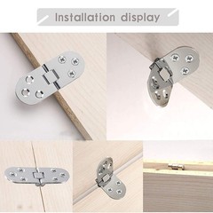 Table Hinge Door Hinge Zinc Zinc Alloy 1 Set 2pcs 2x Cabinet Hinge DIY