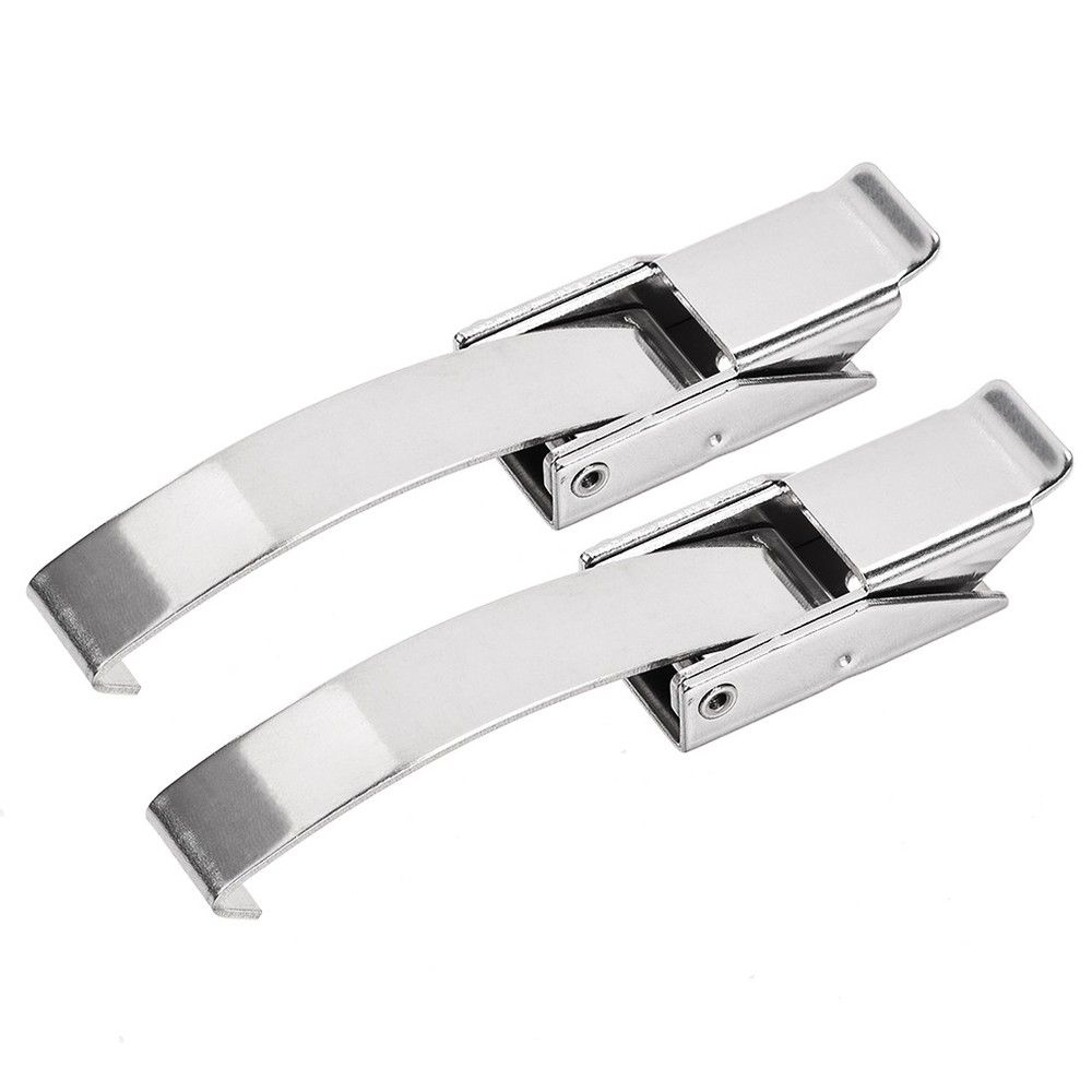 2Pcs 3.92-inch 304 Stainless Steel Draw Toggle Latch with Spring-steel Hook
