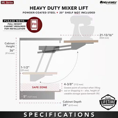 Heavy-Duty Appliance Lift Soft-Close