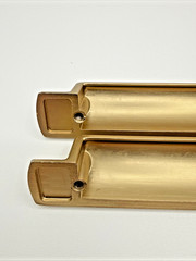CABDM 2 Pack 5″ 128mm Champagne Bronze Cabinet Cup Pulls Drawer Hardware
