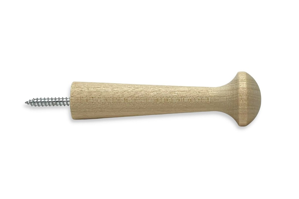 Screw-On Shaker Pegs Birch Hardwood – 2.9-Inch Wood Length Plus Hangerbolt – …