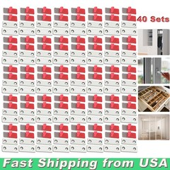 40 X Ultra-thin Invisible Punch-Free Strong Magnetic Door Cabinet Closer Stopper