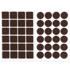 192 Pcs Brown Felt Cabinet Door Pads, 2.2cm Small Felt Pads Self-Adhesive