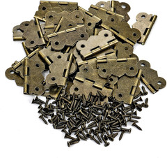 Jewelry Box Hardware 40 Pieces 1 inch Hinges Antique Small Butterfly Hinges – Br