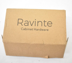 Ravinte 10 Pack Matte Black Kitchen Cabinet Square Knobs Single Hole 1.25″