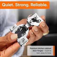 Concealed Hidden Hinges – Slow Self-Closing, Stainless Steel