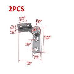 2 PCS Flip Hinge Damper Torque Torsion Shaft 3.0nm 304 Stainless Steel