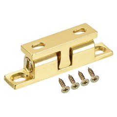 43mm Zinc Alloy Double Ball Tension Roller Catch for Cabinet Door Gold